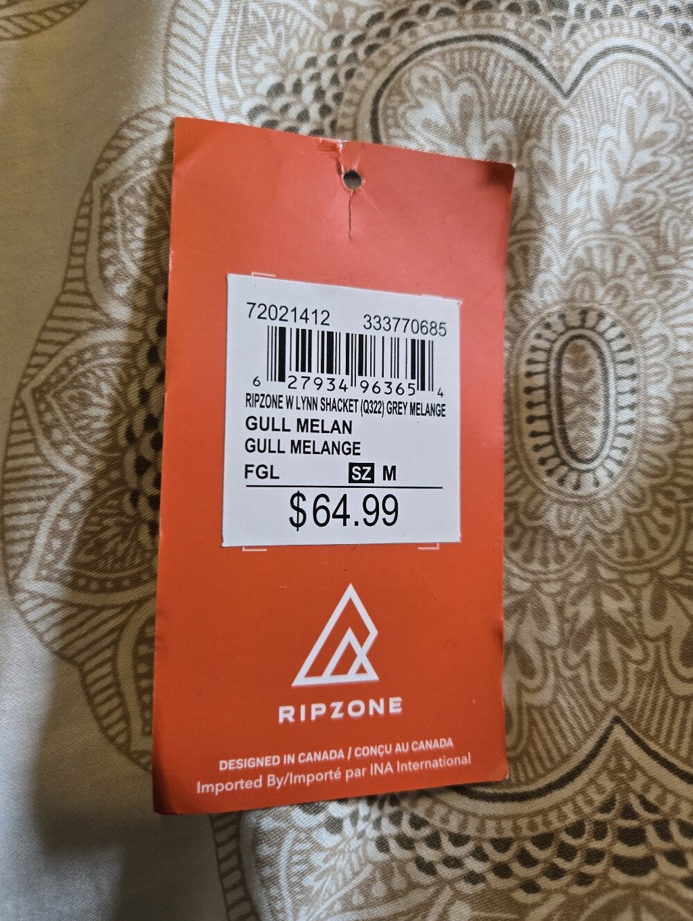 NEW Ripzone Shacket (Medium) - Picture 3 of 3